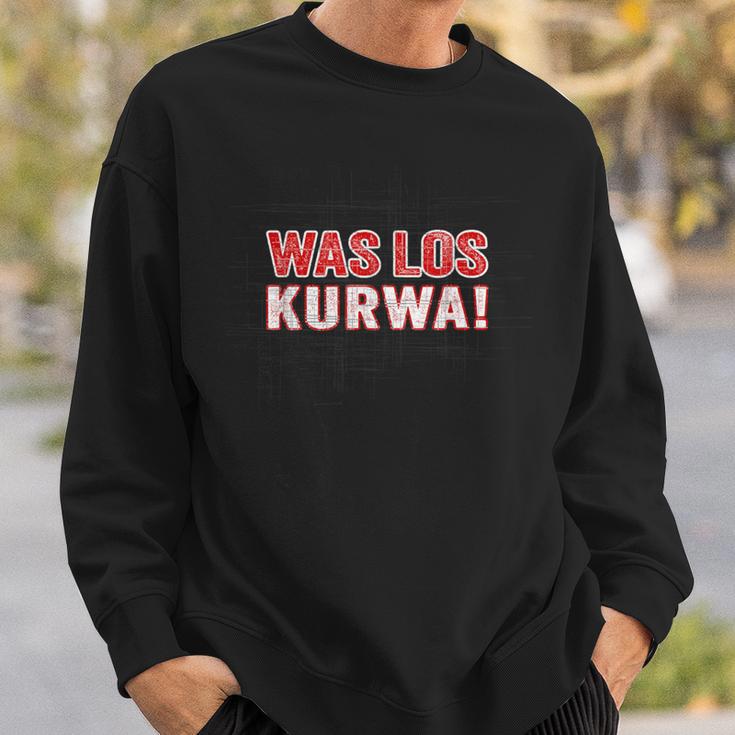 Was Los Kurwa For Proud Poland Sweatshirt Geschenke für Ihn