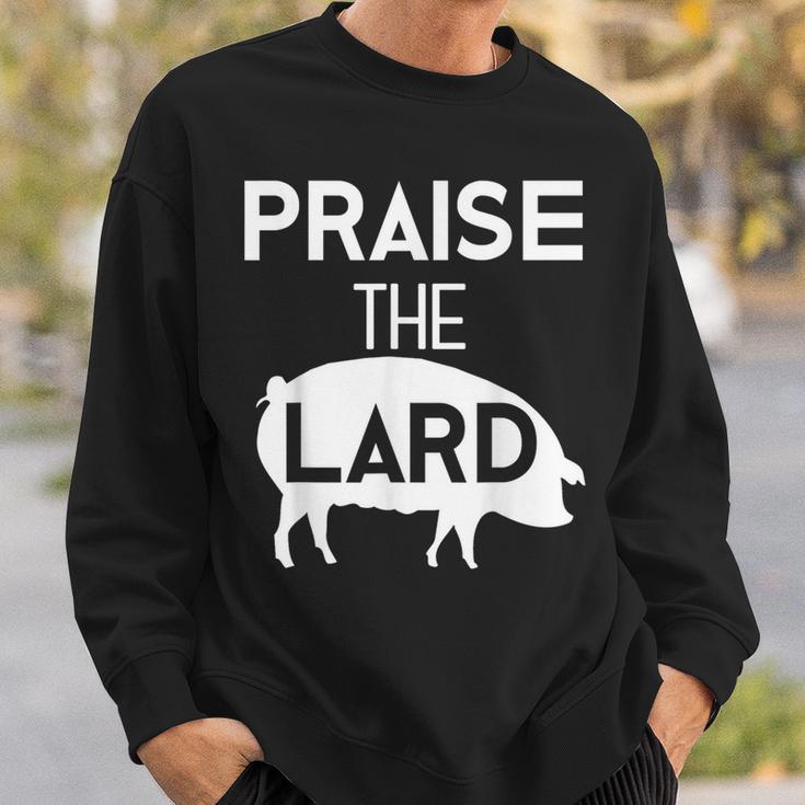 Pig Roast Bacon Lover Praise The Lard Sweatshirt Gifts for Him