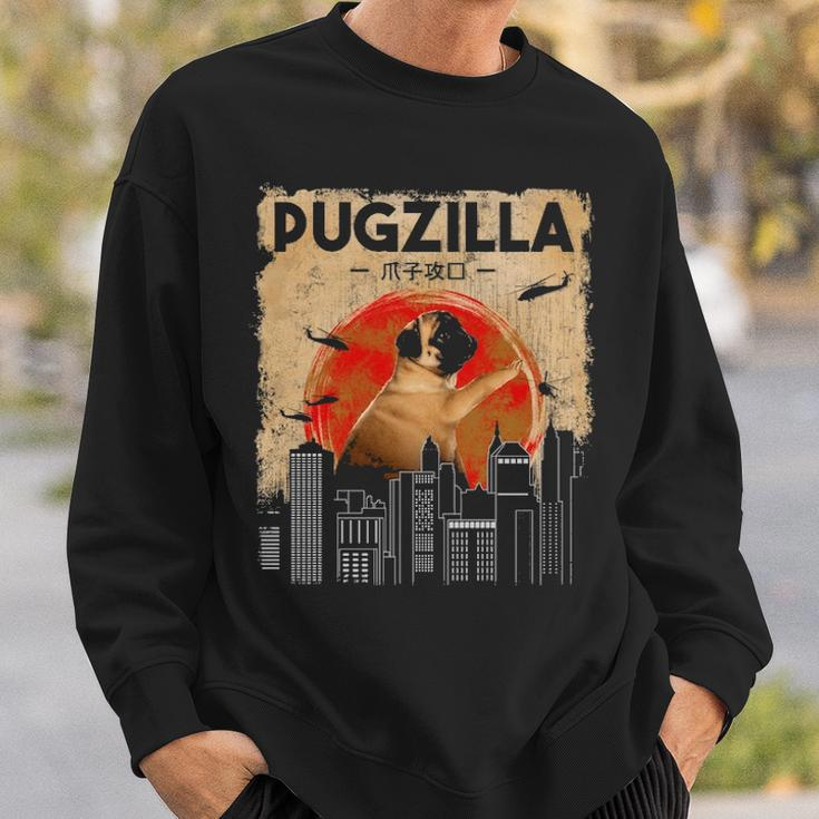 PugPugzilla T Dog Pug T Sweatshirt Gifts for Him