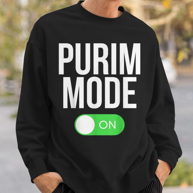 Purim Mode On Purim Festival Costume Sweatshirt Gifts for Him