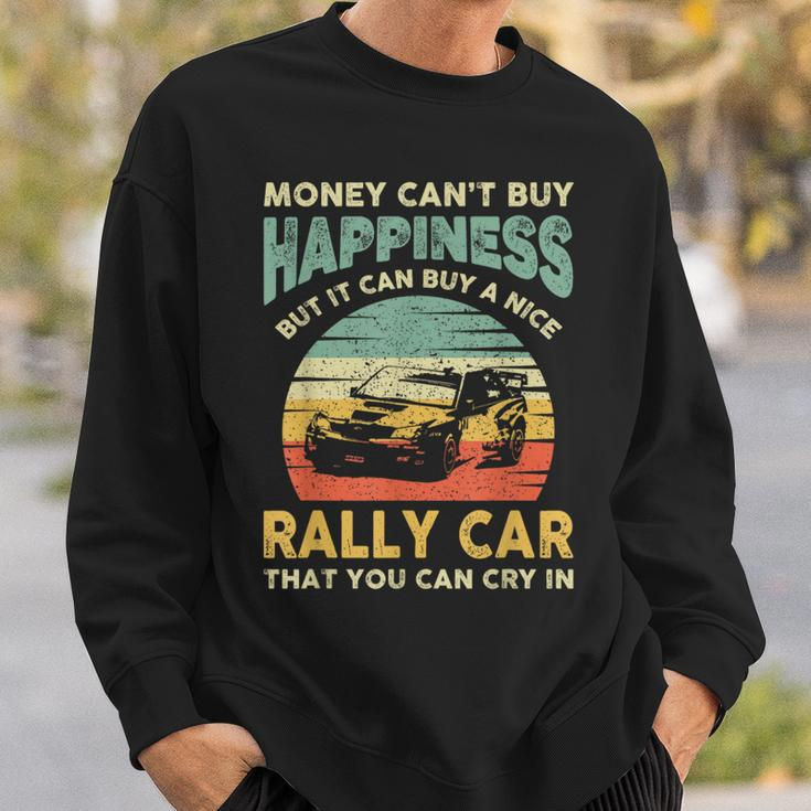 Rally Car Joke Saying Retro Vintage Dirt Track Racing Sweatshirt Gifts for Him