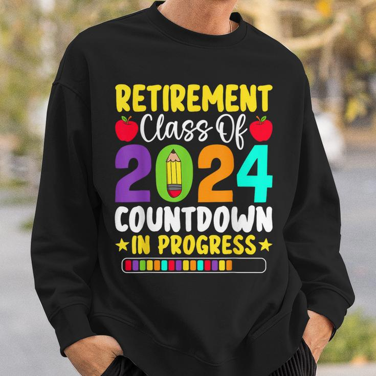 Retirement Class Of 2024 Countdown In Progress Teacher Sweatshirt Gifts for Him