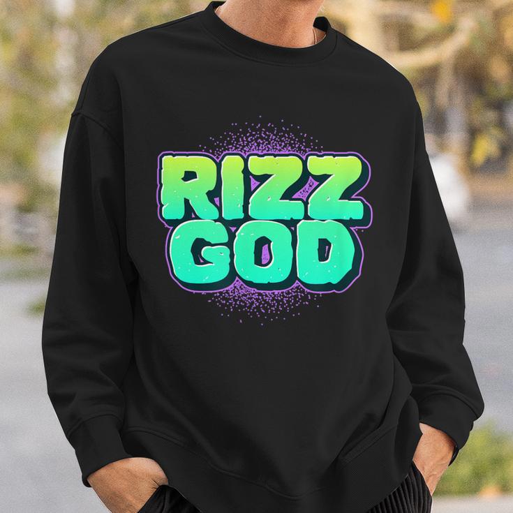 Rizz Rizzler Rizz God Slang Meme Trending Social Media Sweatshirt Gifts for Him