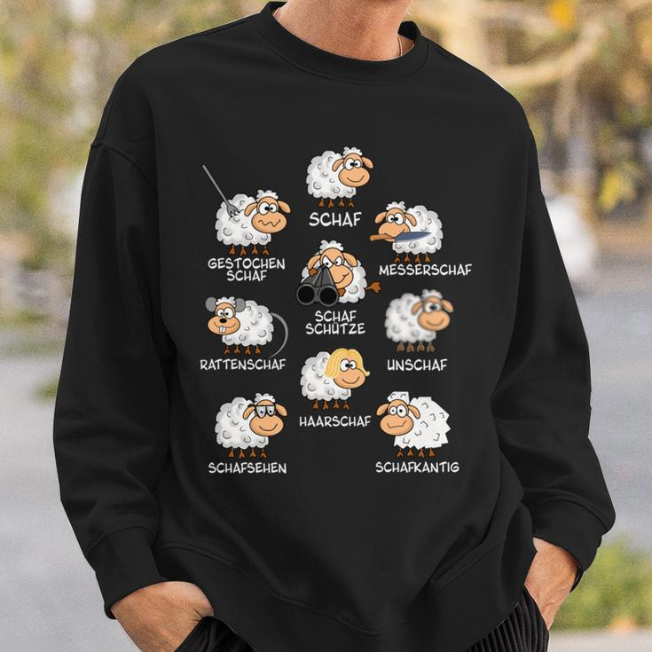 Sheep Unschaf Word Game Sheep Herd Long-Sleeved Sweatshirt Geschenke für Ihn