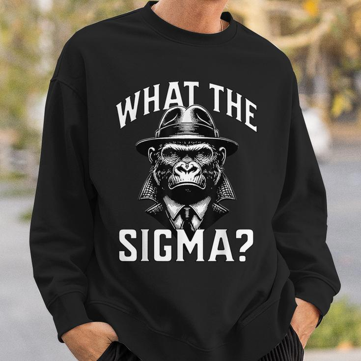 What The Sigma Ironic Meme Brainrot Quote Sweatshirt Gifts for Him