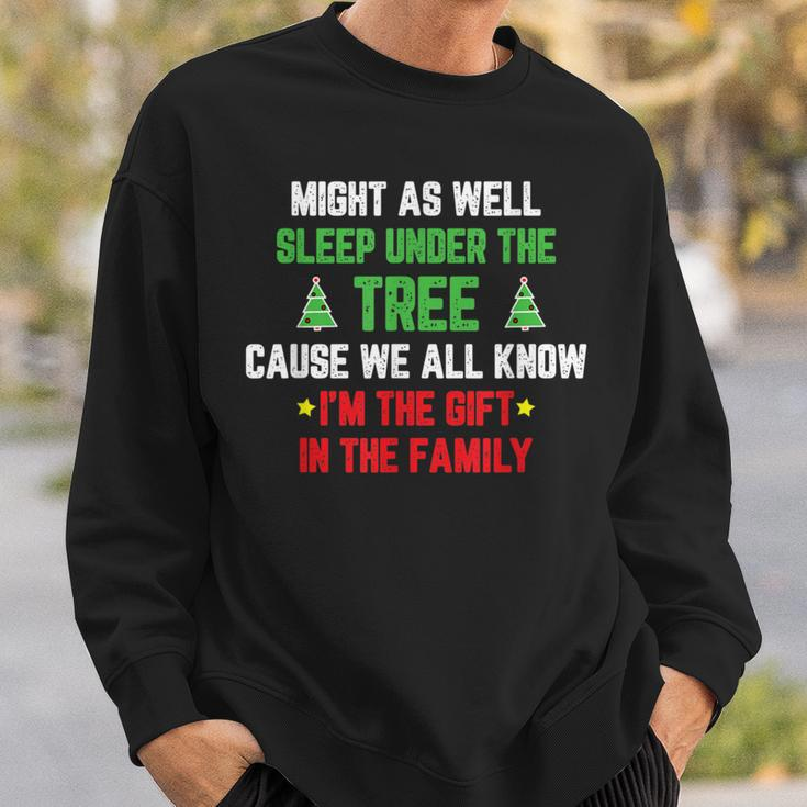 Sleep Under Tree I'm The In The Family Christmas Sweatshirt Gifts for Him