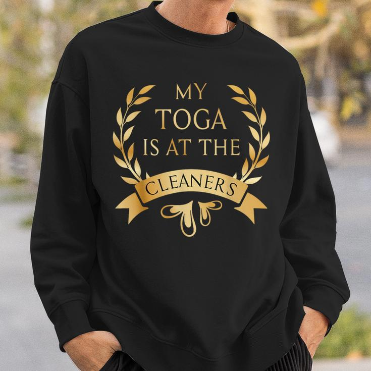 My Toga Is At The Cleaners Party Costume Sweatshirt Gifts for Him
