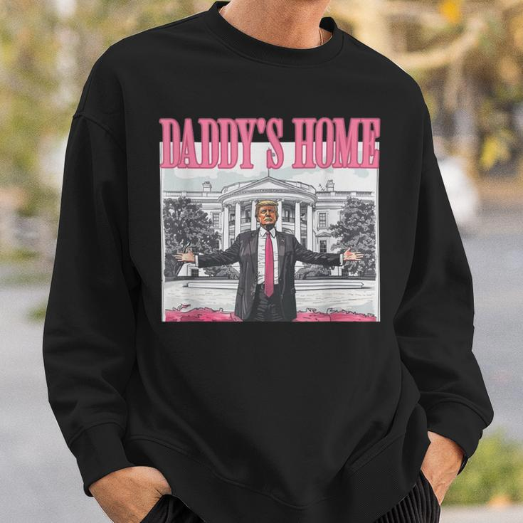 Trump Pink Daddys Home Trump 2024 Sweatshirt Gifts for Him