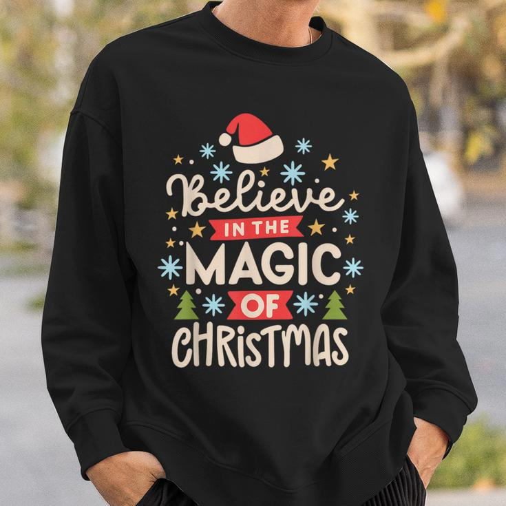 Vintage Believe In The Magic Of Christmas Sweatshirt Gifts for Him