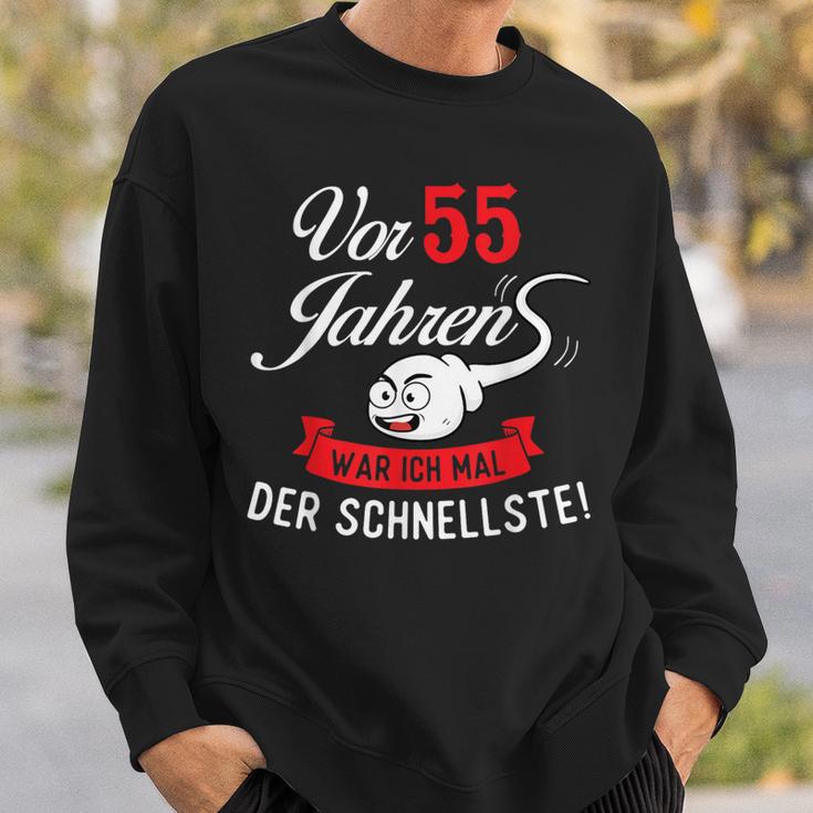 Vor 55 Jahren Der Schleftste Geburtstag Birthday Sweatshirt Geschenke für Ihn