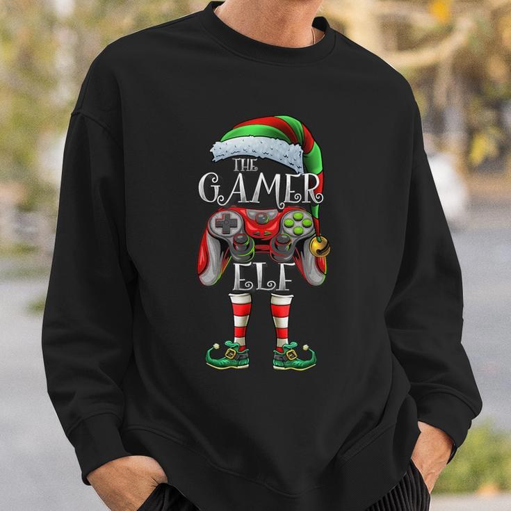 The Gamer Elf Matching Family Christmas Gamer Elf Sweatshirt Gifts for Him