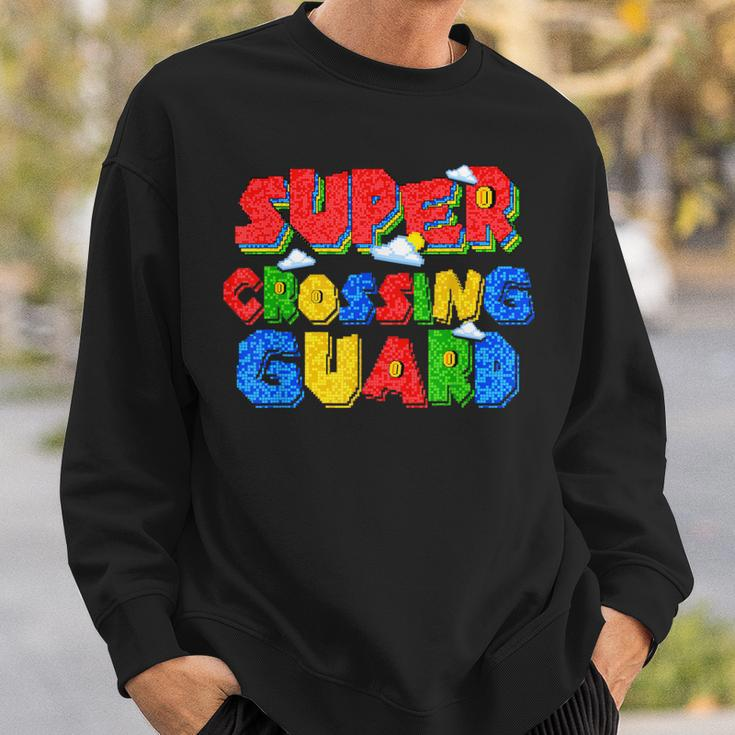 Gamer Super Crossing Guard School Staff Back To School Sweatshirt Gifts for Him