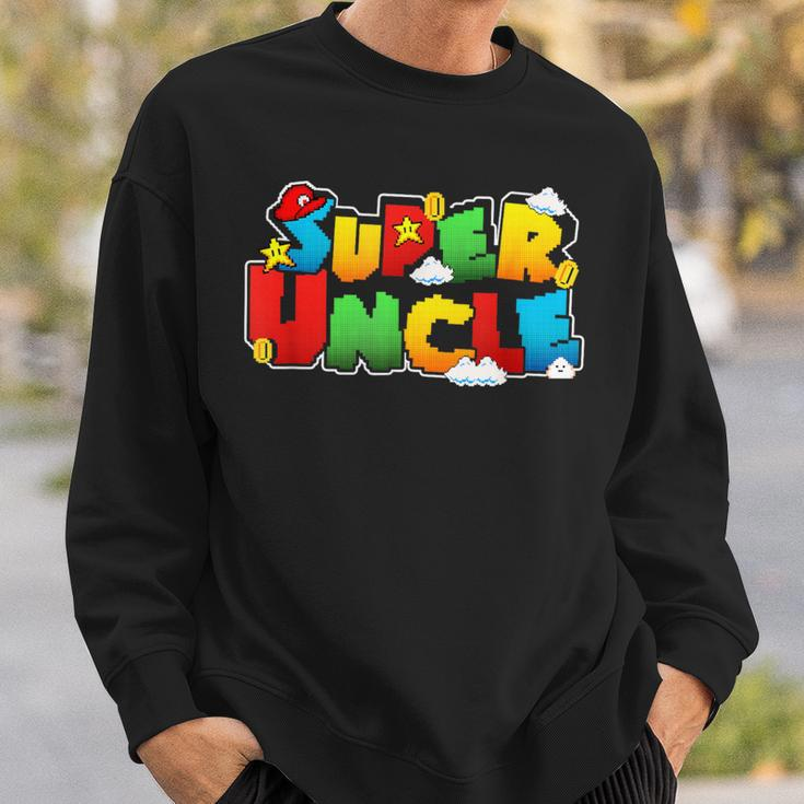 Gamer Super Uncle Family Matching Game Super Uncle Superhero Sweatshirt Gifts for Him