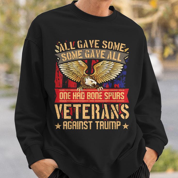 All Gave Some Some Gave All Us Flag Veterans Against Trump Sweatshirt Gifts for Him