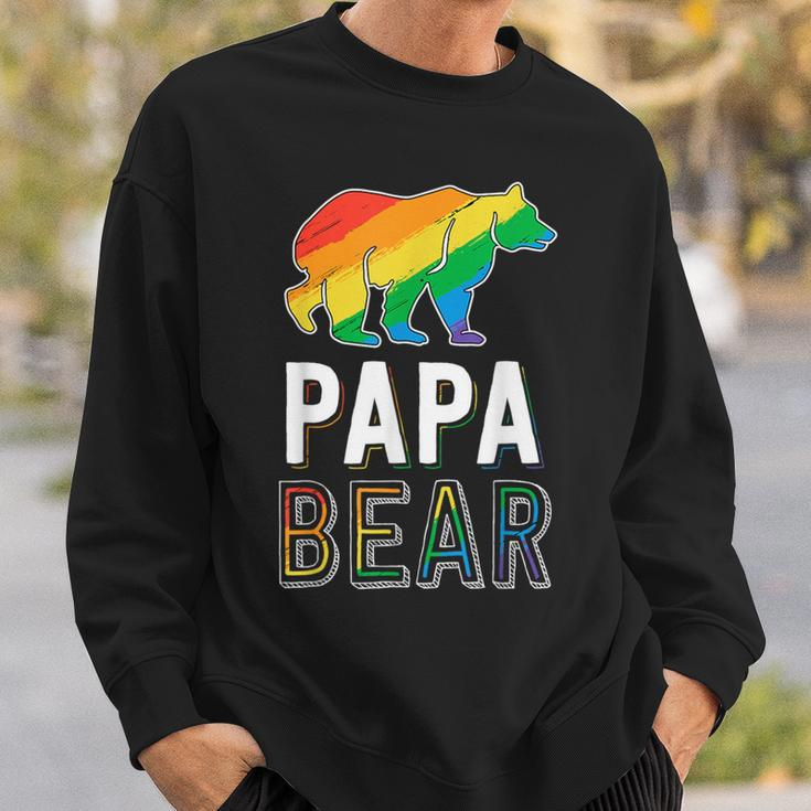Gay Papa Bear Proud Dad Lgbtq Parent Lgbt Father Sweatshirt Gifts for Him