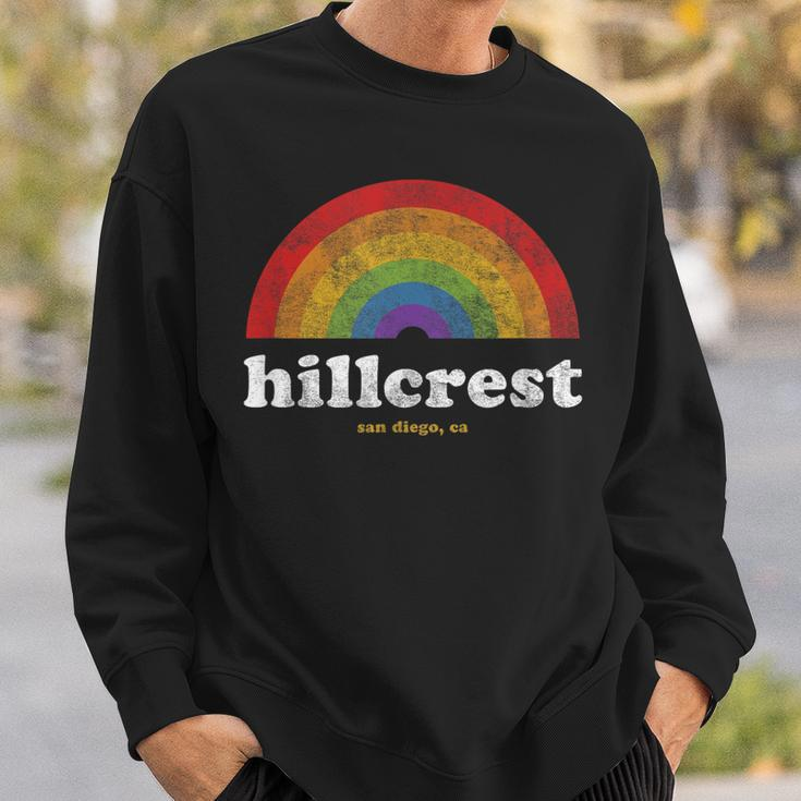 Gay Pride Hillcrest San Diego California Retro Vintage Sweatshirt Gifts for Him