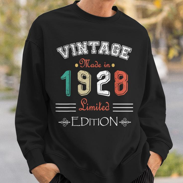 Geboren Im Jahr 1928Intage Hergestellt Im Jahr 1928 Geburtstag Jahrestag 96 Sweatshirt Geschenke für Ihn