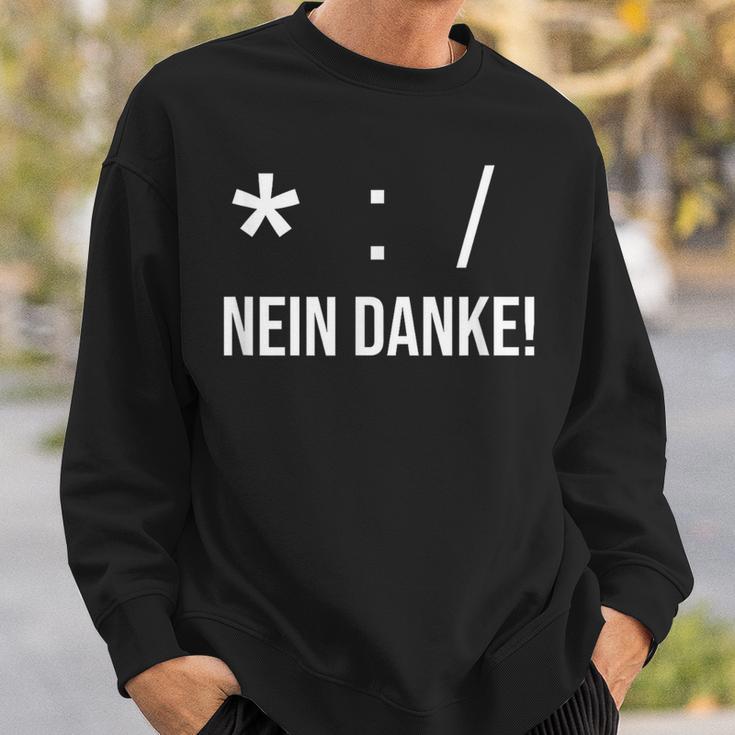 Genderstern Gendersternchen Gendersprache No Danke Sweatshirt Geschenke für Ihn