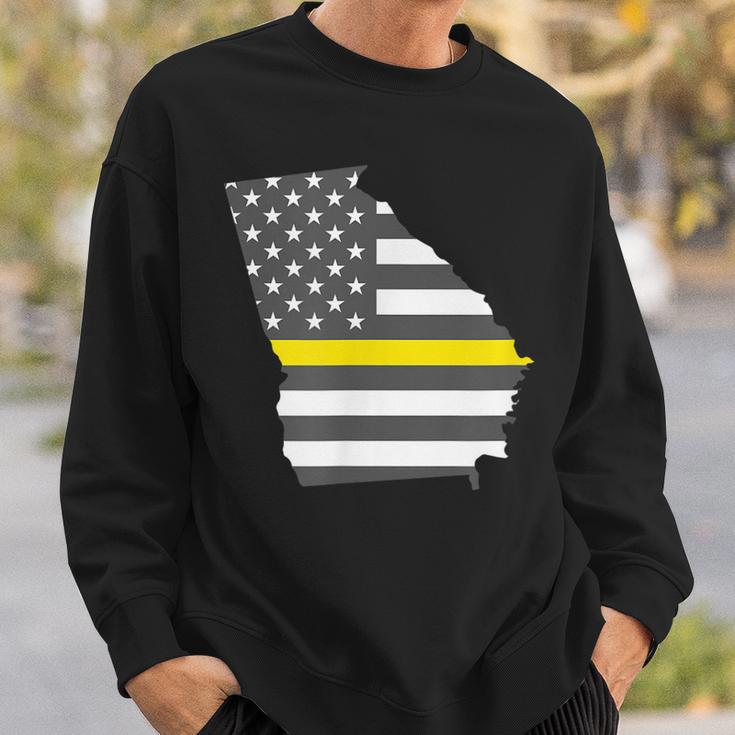 Georgia Thin Gold Line Flag Sweatshirt Gifts for Him