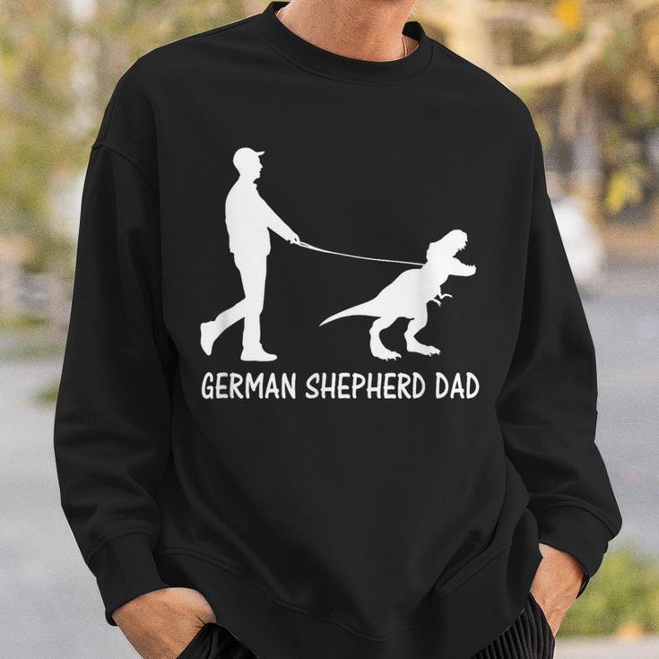 German Shepherd Dad Dinosaur Gsd Owners Father's Day Sweatshirt Gifts for Him