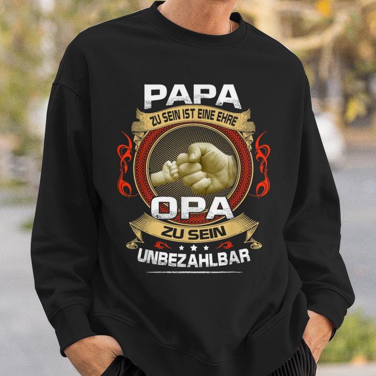 Papa Zu Sein Ist Eine Ehr Opa Zu Sein Priceless S Sweatshirt Geschenke für Ihn