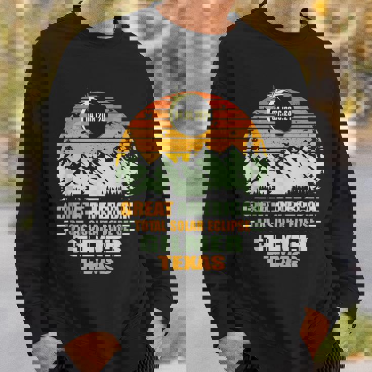 Gilmer Texas Total Solar Eclipse 2024 Sweatshirt Gifts for Him