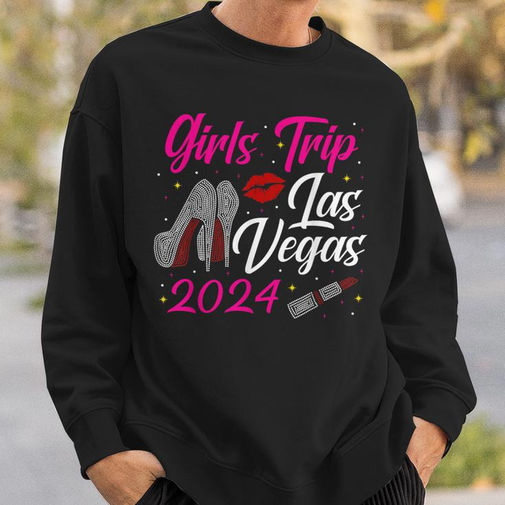 Girls Trip 2024 Las Vegas High Heel Birthday Squad Bachelor Sweatshirt Gifts for Him