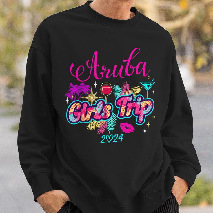 Girls Trip Aruba 2024 Girls Weekend Birthday Squad Sweatshirt Gifts for Him