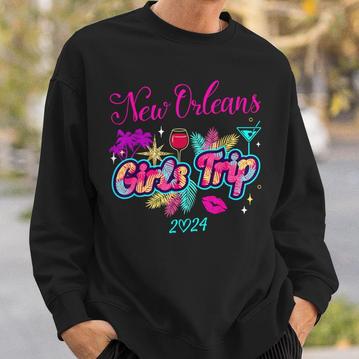 Girls Trip New Orleans 2024 Girls Weekend Birthday Squad Sweatshirt Gifts for Him