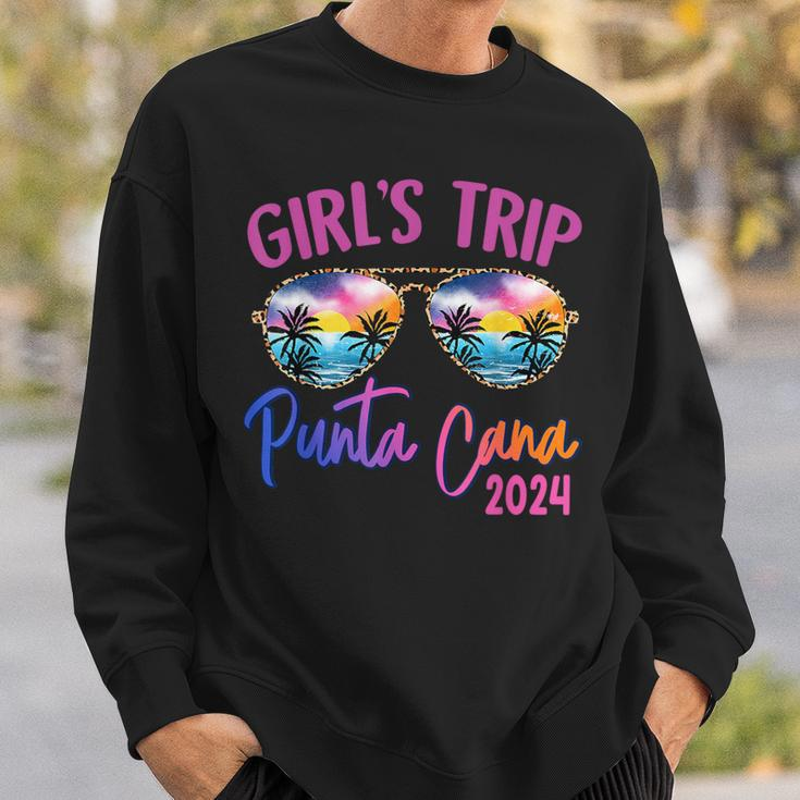 Girls Trip Punta Cana Dominican 2024 Sunglasses Summer Sweatshirt Gifts for Him