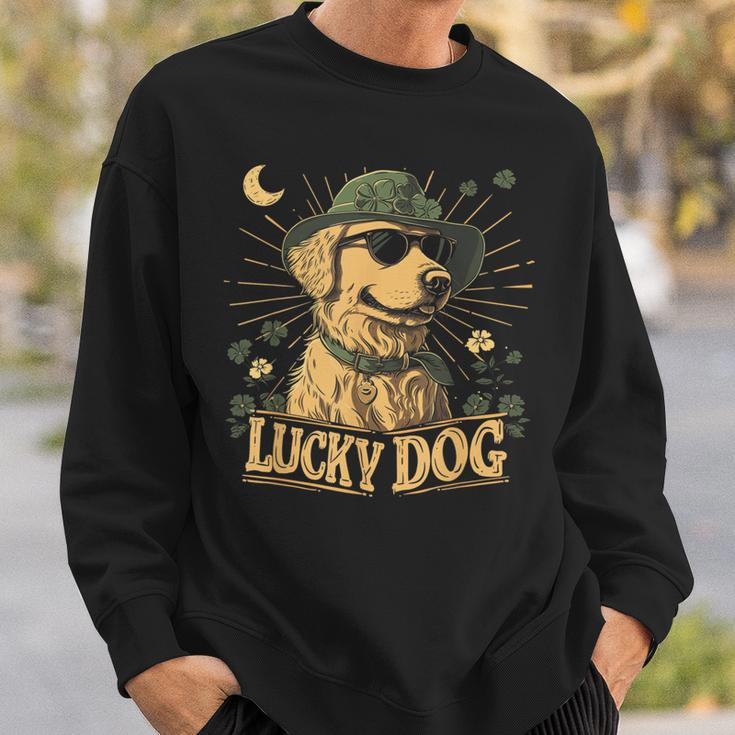 Golden Retriever Dog St Patrick's Day Saint Paddy's Irish Sweatshirt Gifts for Him