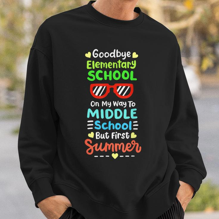 Goodbye School Hello Summer Elementary Class Of 2024 Sweatshirt Gifts for Him