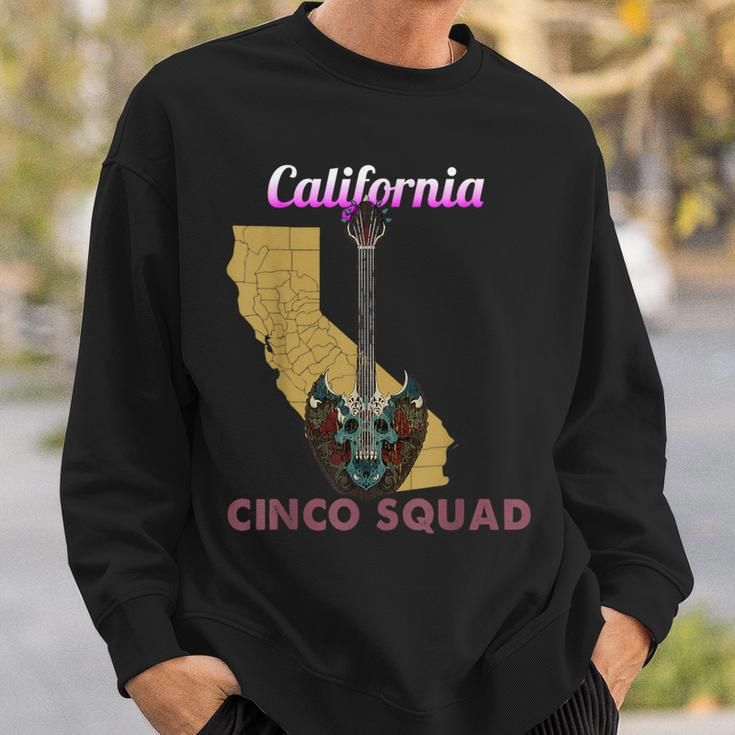 Gothic Aesthetic Cinco De Mayo Music California Cinco Squad Sweatshirt Gifts for Him