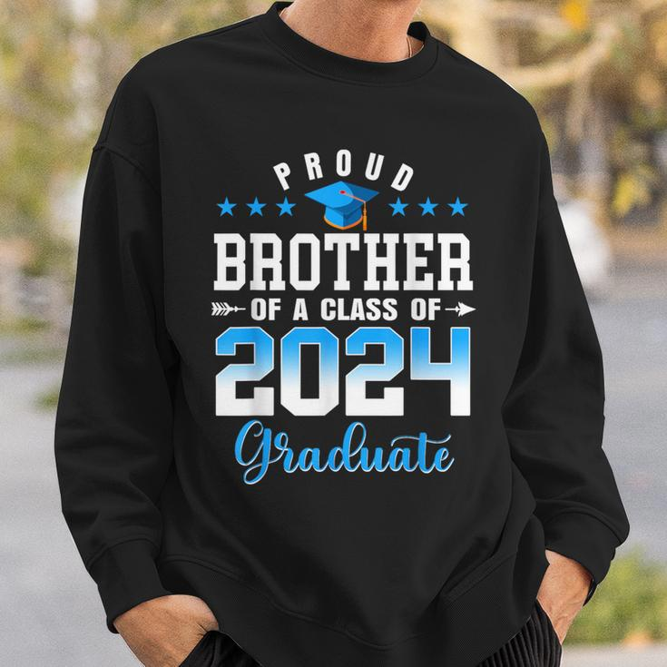 Graduation 2024 Proud Brother Of A Class Of 2024 Graduate Sweatshirt Gifts for Him