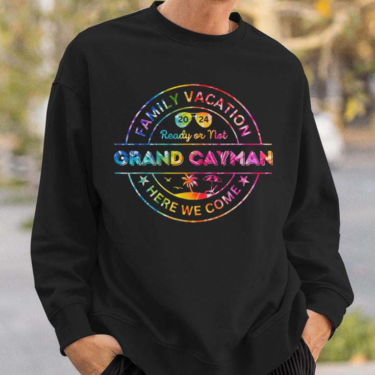 Grand Cayman 2024 Tie Dye Family Vacation Matching Vacay Sweatshirt Gifts for Him