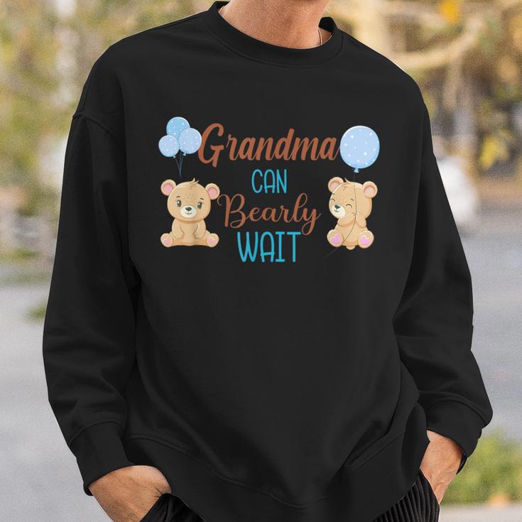 Grandma Can Bearly Wait Bear Gender Neutral Boy Baby Shower Sweatshirt Gifts for Him