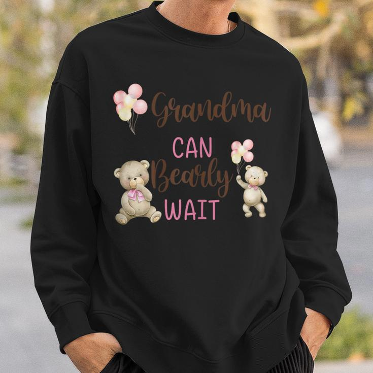 Grandma We Can Bearly Wait Gender Neutral Baby Shower Sweatshirt Gifts for Him