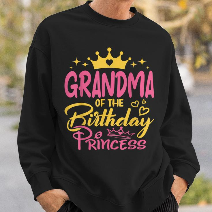 Grandma Of The Birthday Princess Girls Party Family Matching Sweatshirt Gifts for Him