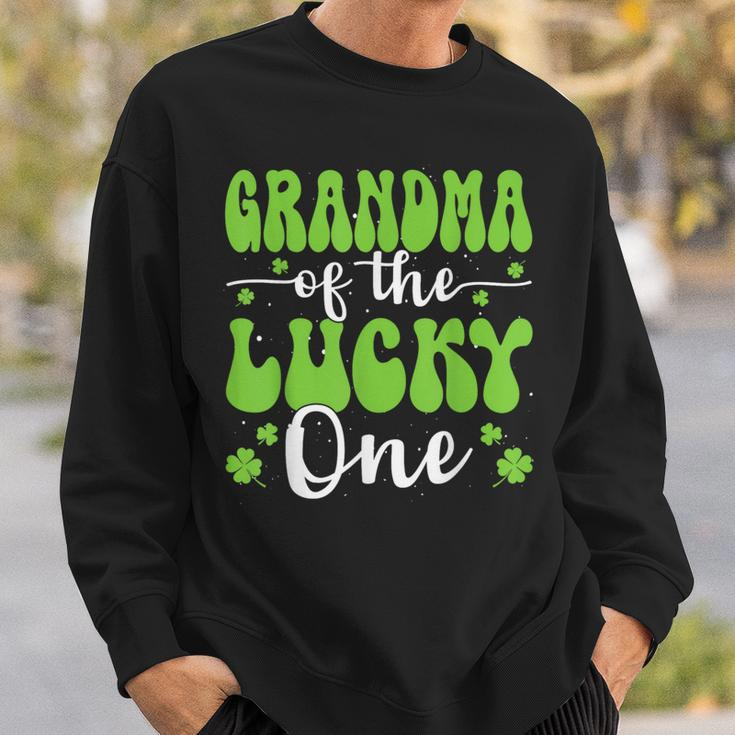Grandma Of The Lucky One First Birthday St Patrick's Day Sweatshirt Gifts for Him
