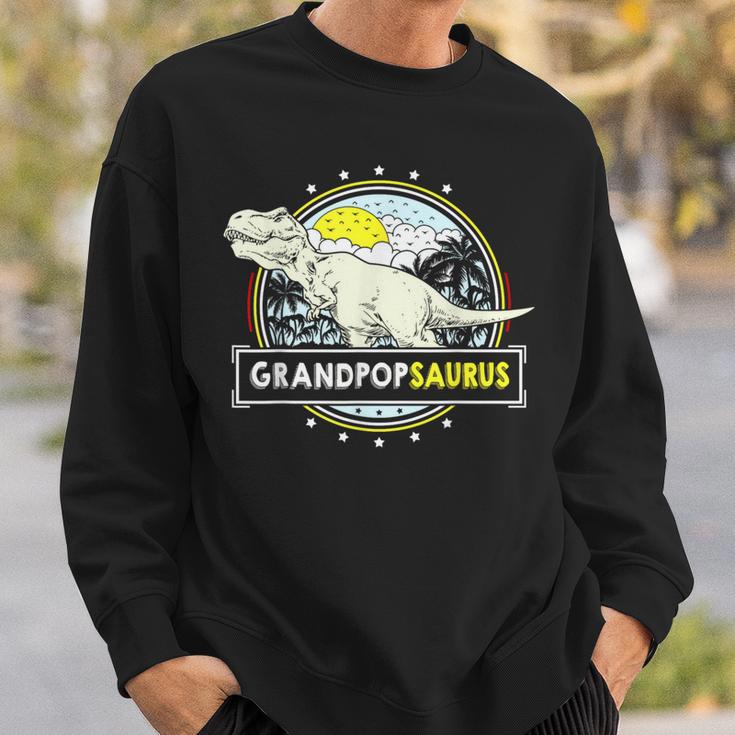 GrandpopsaurusRex Dinosaur Grandpop Fathers Day Grandpop Sweatshirt Gifts for Him