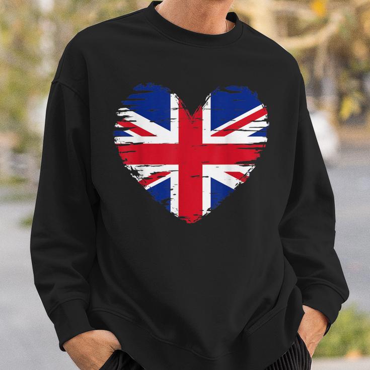 Great Britain Heart Outfit Britain Heart Flag Sweatshirt Gifts for Him