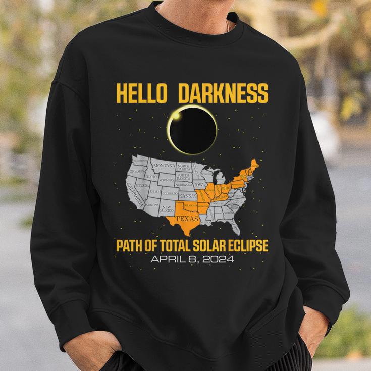 Great North American Path Of Total Solar Eclipse In April 08 Sweatshirt Gifts for Him