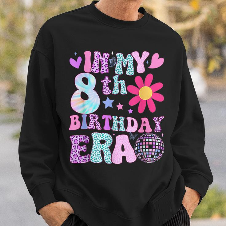 Groovy In My 8Th Birthday Era 8 Years Old Sweatshirt Gifts for Him