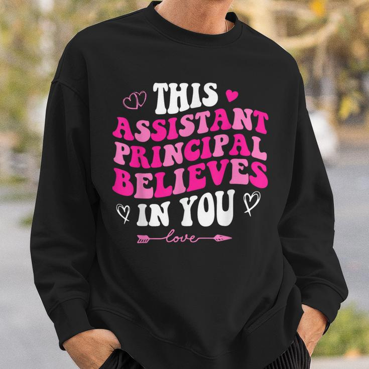 Groovy This Assistant Principal Believes In You School Squad Sweatshirt Gifts for Him
