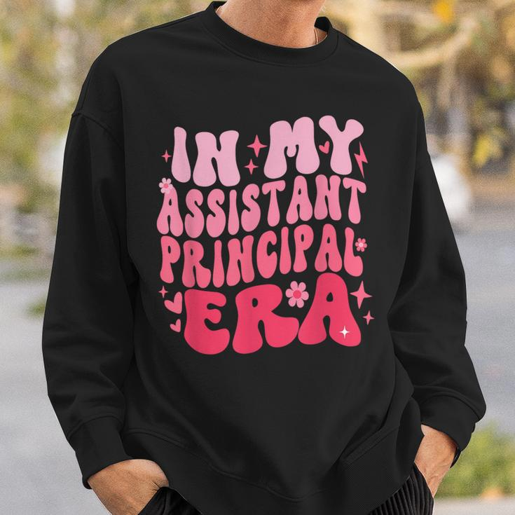 Groovy In My Assistant Principal Era Job Title School Worker Sweatshirt Gifts for Him