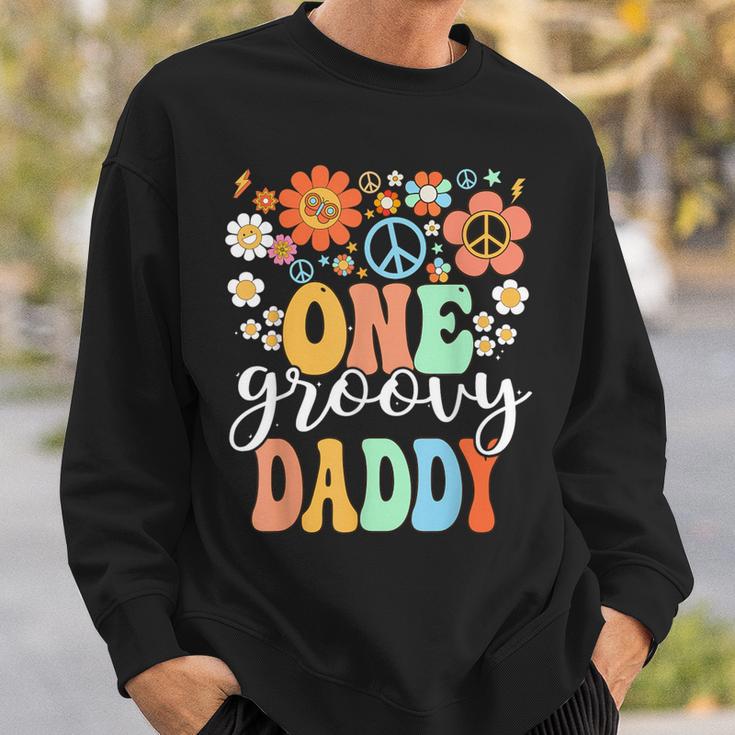 Groovy Daddy Retro Dad Birthday Matching Family Party Sweatshirt Gifts for Him