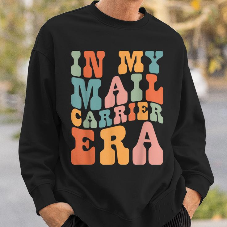 Groovy In My Mail Carrier Era Mail Carrier Retro Sweatshirt Gifts for Him