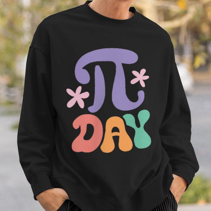 Groovy In My Pi Day Era Spiral Pi Math For Pi Day 314 Sweatshirt Gifts for Him