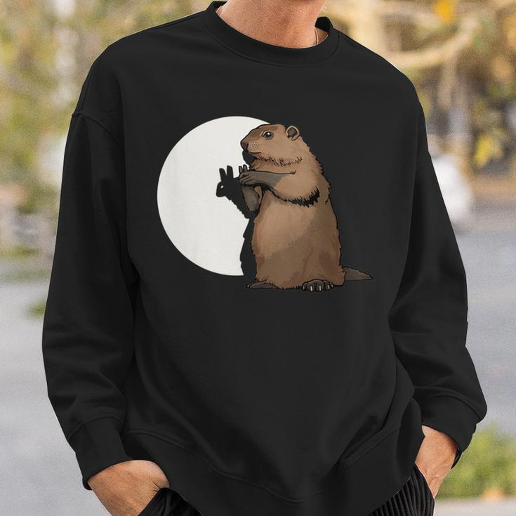 Groundhog Day Shadow Puppet Sweatshirt Gifts for Him