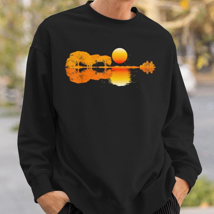 Guitar Sun Guitar Guitarist Sweatshirt Geschenke für Ihn